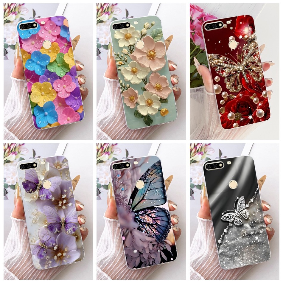 Dành Cho Huawei Nova 2 Lite LDN-L21 LDN-LX2 / Nova Lite PRA-LX1 PRA-LX2 Vỏ Điện Thoại Họa Tiết Bướm 