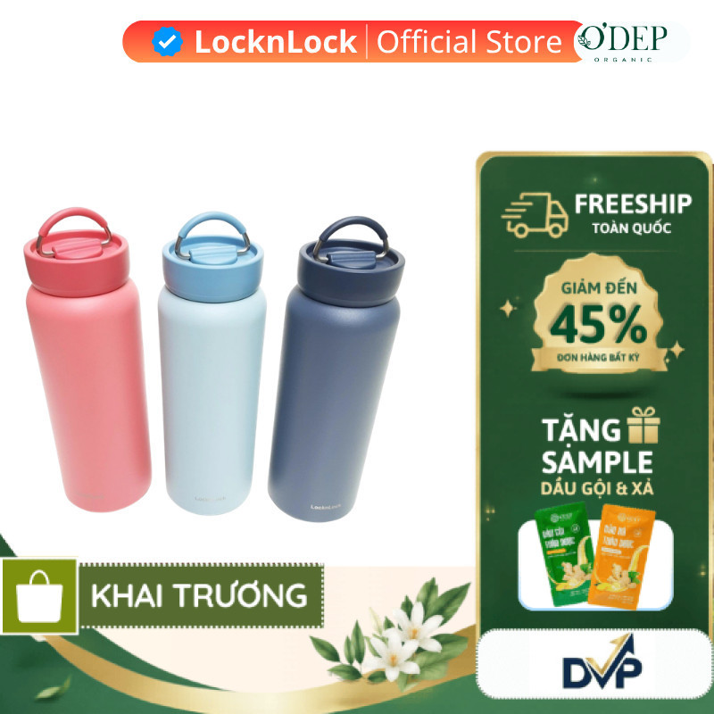 Bình giữ nhiệt LocknLock 900ml cao cấp Jumbo Tumbler Chính hãng LHC4300   - SHOP DVP
