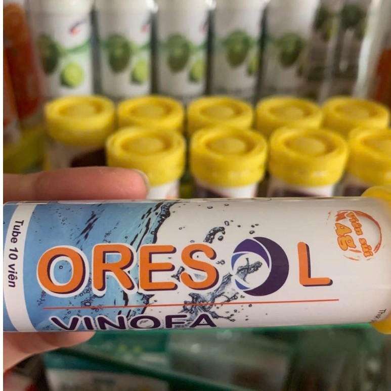 Viên sủi bù điện giải Oresol Pluz - Tuýp 10 viên Hadiphar bổ sung natri muối - phù hợp chơi thể thao