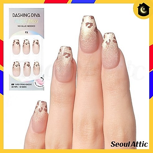 Dashing Diva Magic Press Nails Coffin, Leo