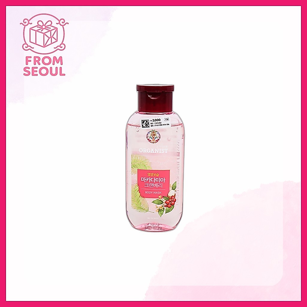 [daiso] Organist Cranberry Body Wash, 200ml, 1pc / Sữa tắm Hàn Quốc / Chiết xuất nam việt quất / Chí