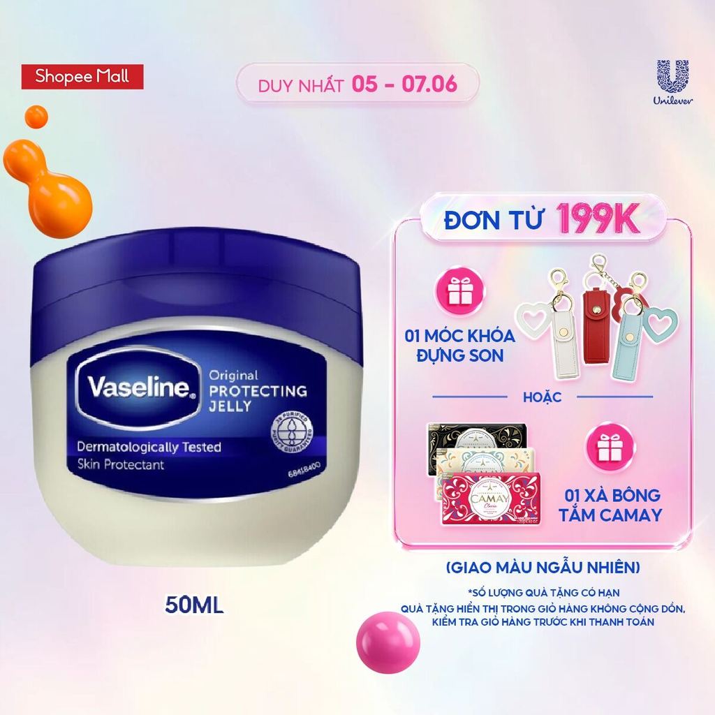 Sáp Vaseline Protecting Jelly dưỡng ẩm 50ml/42g (Tùy chọn Original / Baby / Cacao Butter / Aloe) | BigBuy360 - bigbuy360.vn