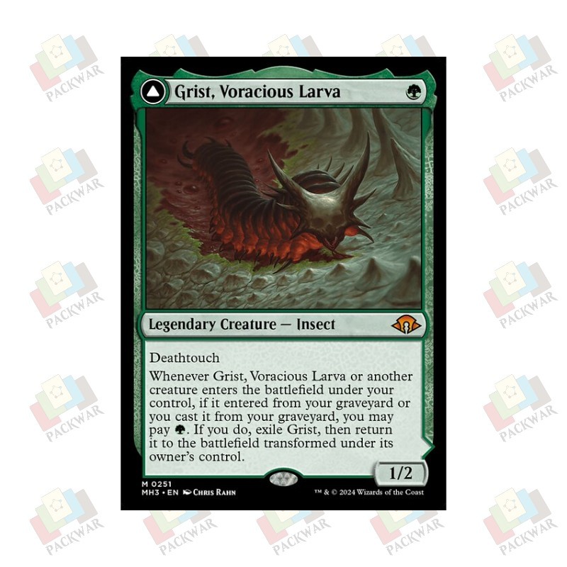 Thương hiệu khách Wanzhi Thương hiệu Gluttonous Larva Grist, Voracious Larva Secret Rare Green
