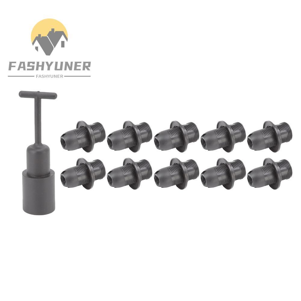 Giá đỡ đèn FASHYUNER 10 chiếc E14, Ổ cắm đèn E14 Black E14, Sửa chữa đèn ổ cắm bóng đèn ABS màu trắn