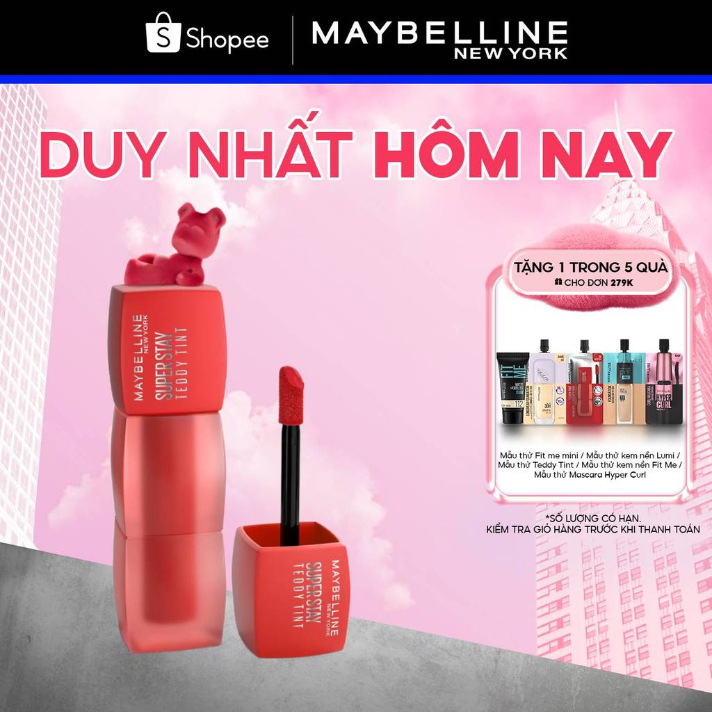 Son Kem Bông Bền Màu Superstay Teddy Tint Maybelline New York 5ml