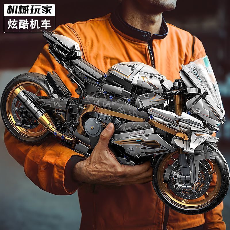 Khối Xây Dựng Bạch Kim BMW M1000RR Khối Xe Máy Lắp Ráp Đồ Chơi Mô Hình Trang Trí Tương Thích Lego Cậ