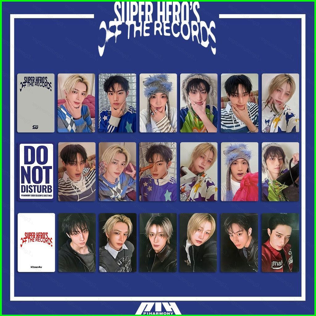 HT3 6 Cái / bộ P1Harmony LOMO Card 2026 CỔ ĐIỀU KHIỂN SIÊU HERO 'S OFF THE RECORDS Stars Bưu Thiếp T