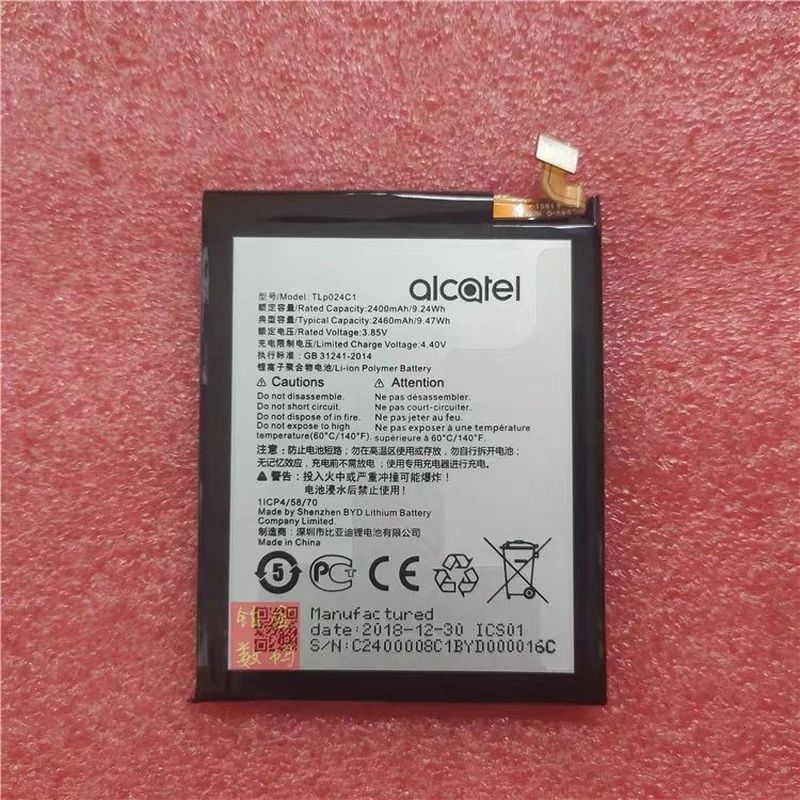 Tương thích với pin TCL Alcatel/TCL520 TLP024C1, pin điện thoại di động TCL 580 TLP024Cj.