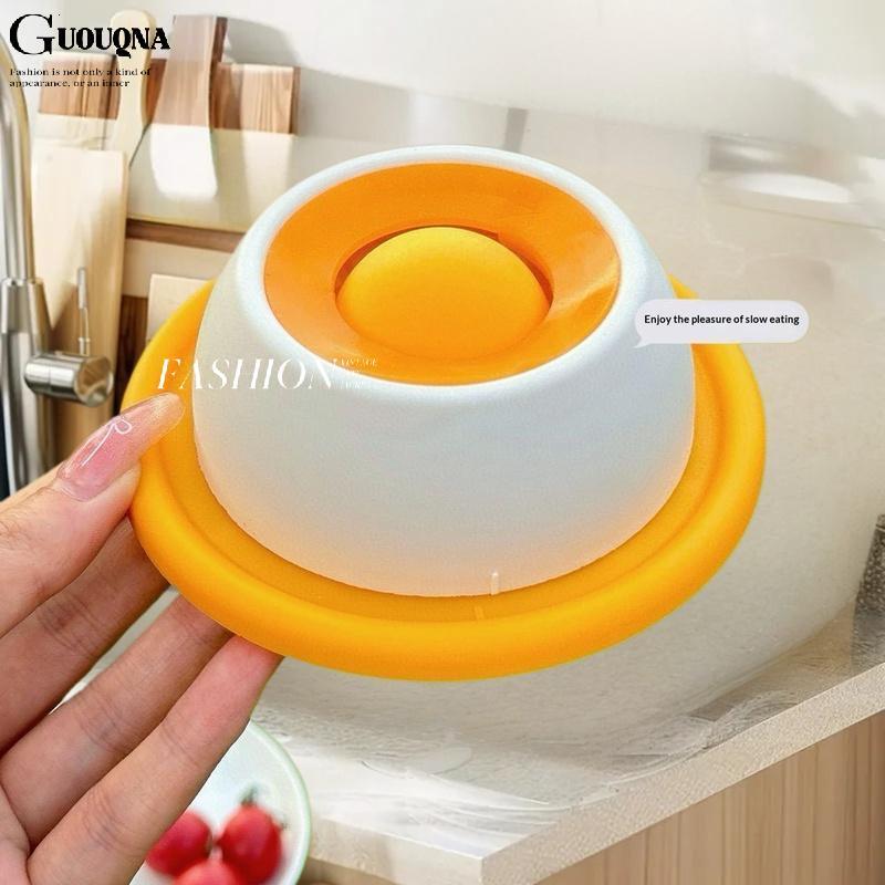 GUOUQNA Pet Li Mat Sữa Chua Liing Tấm Ăn Chậm Cho Chó Mèo - Bát Ốc Tương Tác Thúc Đẩy Sức Khỏe Thú C