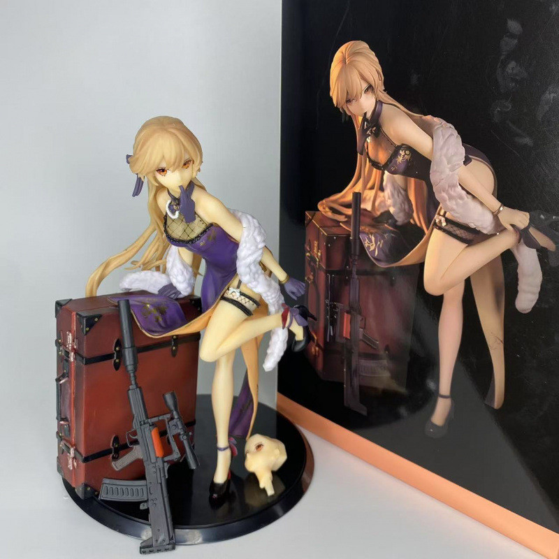 6BFL Pretty Girl Series Girls' frontline Purple Rain Heart Revamped 2D Figures Anime model desktop o