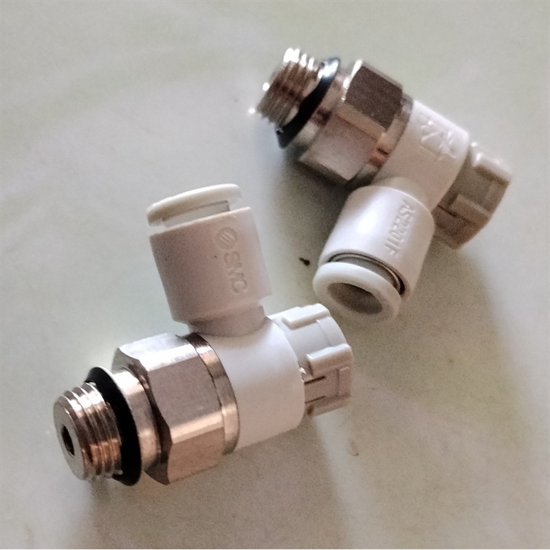 VAN TIẾT LƯU KHÍ NÉN SMC AS2201F-U01-06A ỐNG 6MM REN 1/8” CHÍNH HÃNG NHẬT