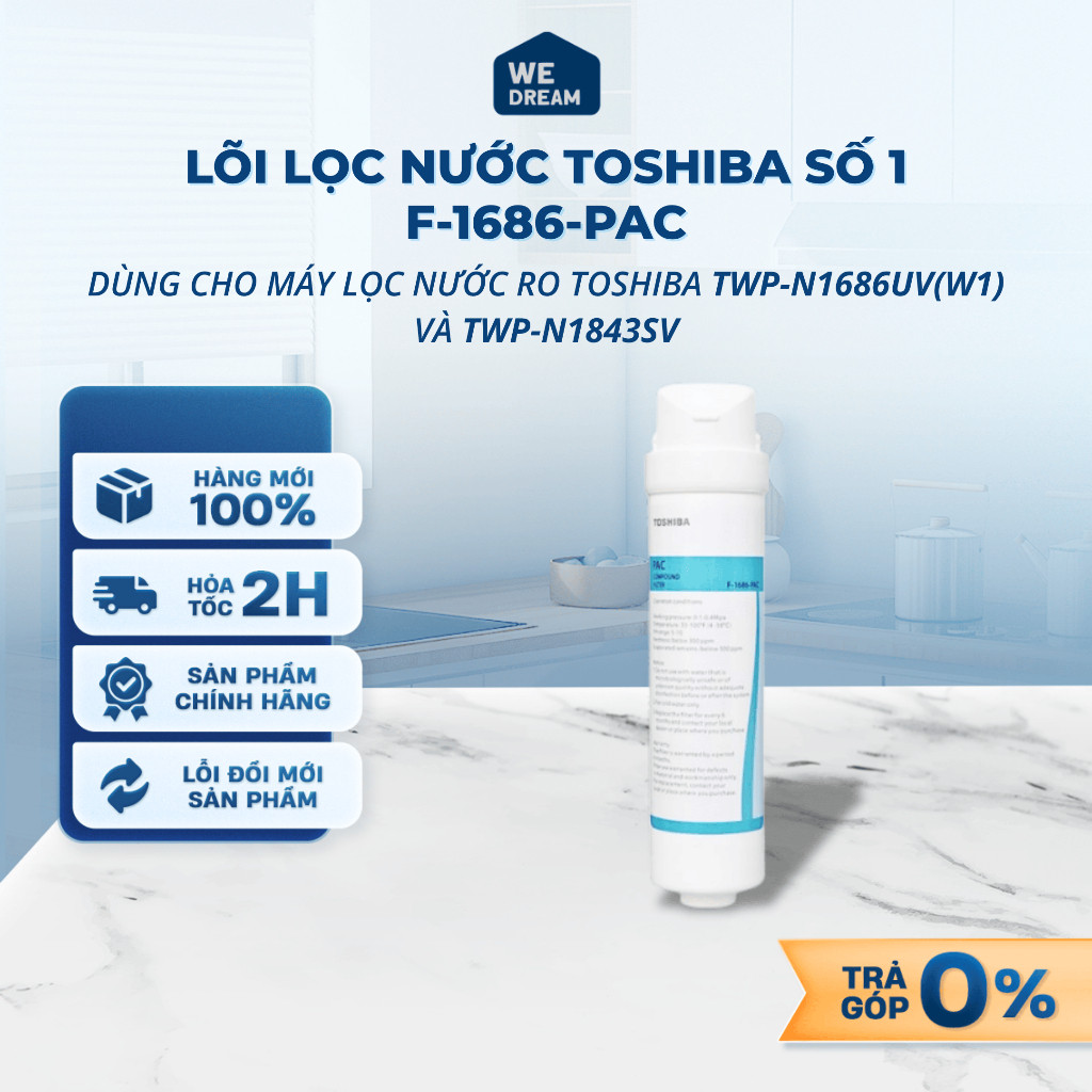 Lõi Lọc Nước Toshiba Số 1 F-1686-PAC - Hàng Chính Hãng