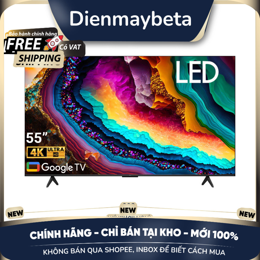 [KHÔNG BÁN QUA SHOPEE] 55P755 Google Tivi LED TCL 4K 55 inch 55P755 Pro