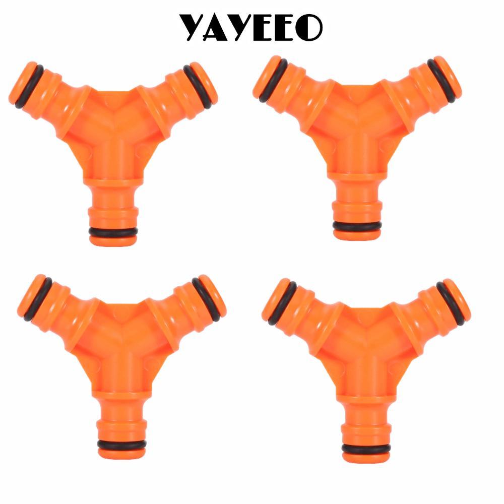 Bộ chia ống YAYEEO, Đầu nối ống kết nối nhanh ABS, Đầu nối 3 chiều G3 / 4 bền bỉ Thiết kế hình chữ Y