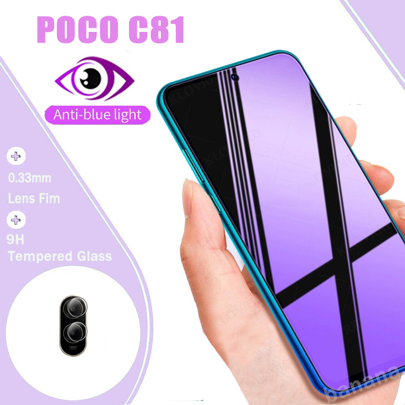 Kính cường lực Poco C81 cho Poco C81 Pro Bảo vệ màn hình 2 trong 1