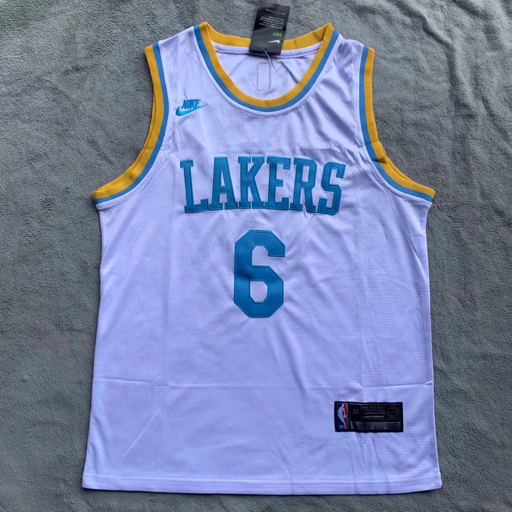 James No. 6 Lakers 23 Game Season City Edition Jersey NBA Thêu Đồng Phục Bóng Rổ Nam Nữ Áo Thể Thao 