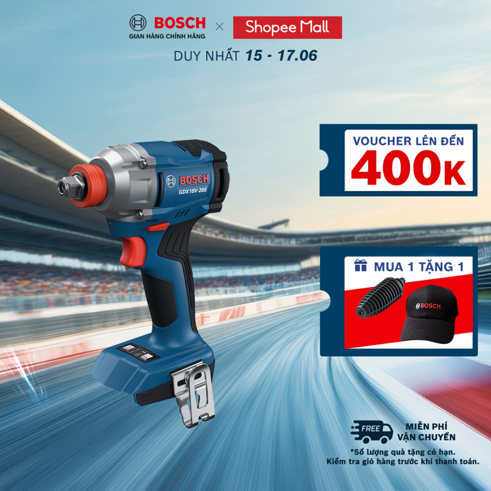 Máy bắt ốc vít dùng pin Bosch GDX 18V-285 (SOLO)