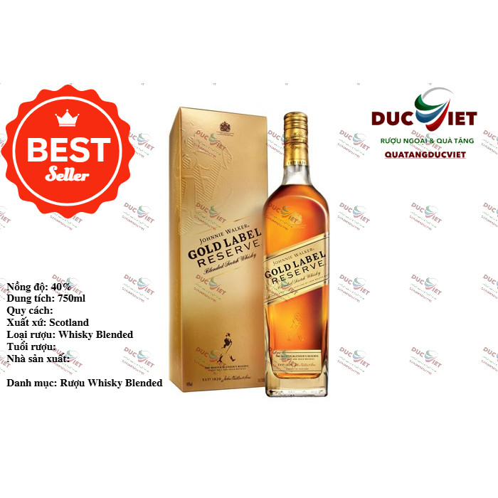 JOHNNIE WALKER GOLD LABEL RESERVE 750ML