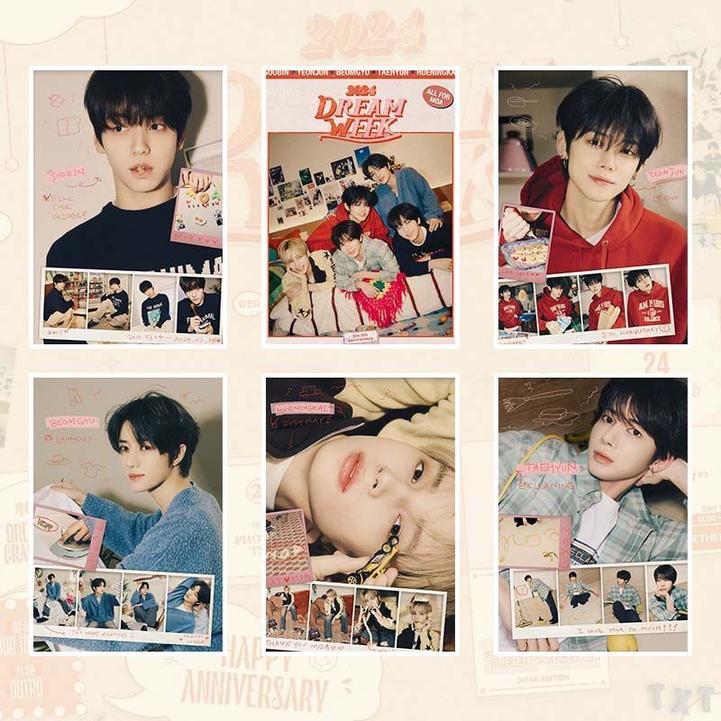 TXT 2024 DREAMWEEK Concept Ảnh Poster Tự Dán Cui Ranjun Cui Yugui