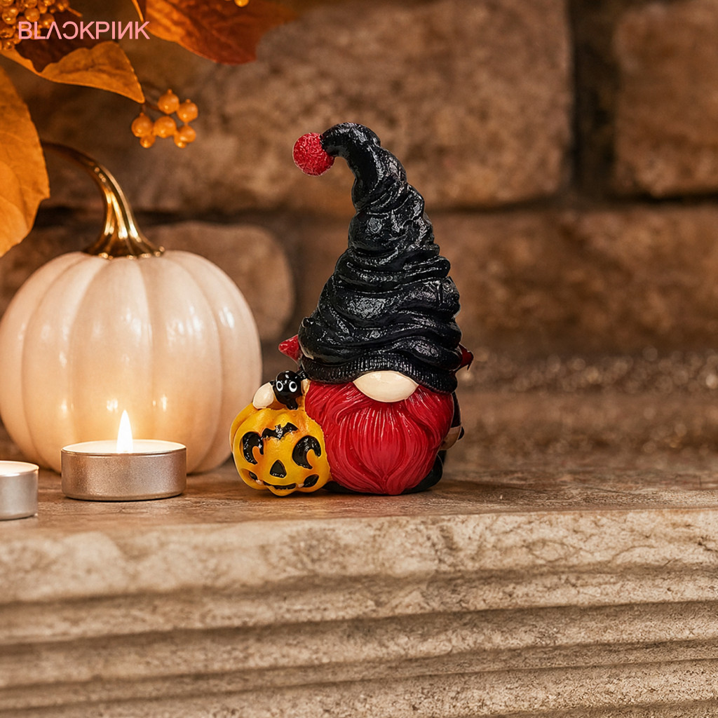 < Sunshine123 > Nhựa Vườn Gnome Halloween Tượng Gnome Halloween Gnome Hình Tượng Nhựa Nhỏ Bí Ngô Gno