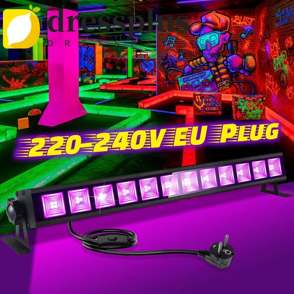 DRESSPLUS UV Disco DJ Light, 395nm Blacklight 40LED Strips LED UV Wall Washer Light, Sealed Joint Co