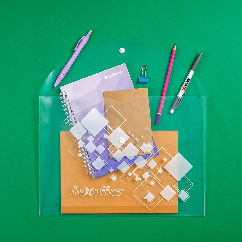 Combo 10 Bìa nút F4 Flexoffice có in FO - CBF01