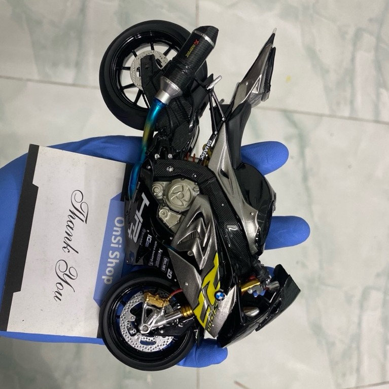 Mô hình xe BMW S1000RR 2015 2016 2017 2018 phiên chi tiết cao cấp - Tỉ lệ: 1/12