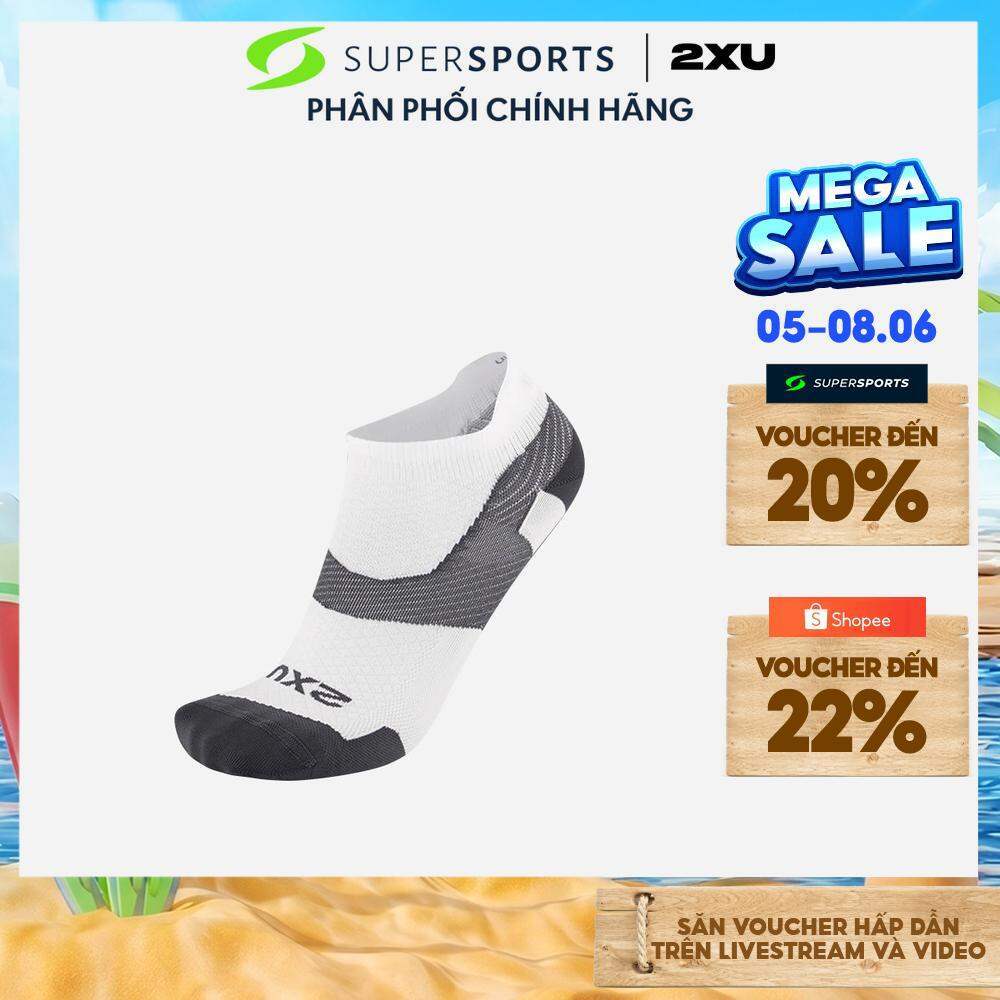 Vớ Thể Thao 2XU Vector Ultralight - Trắng - UA7027e-WHT/GRY
