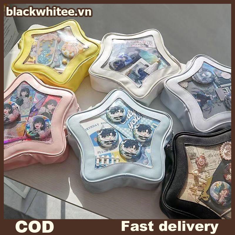 BWHTE Original Dễ thương Kawaii Ita Bag Anime Ngôi sao năm cánh Túi đeo chéo hai chiều thời trang đư