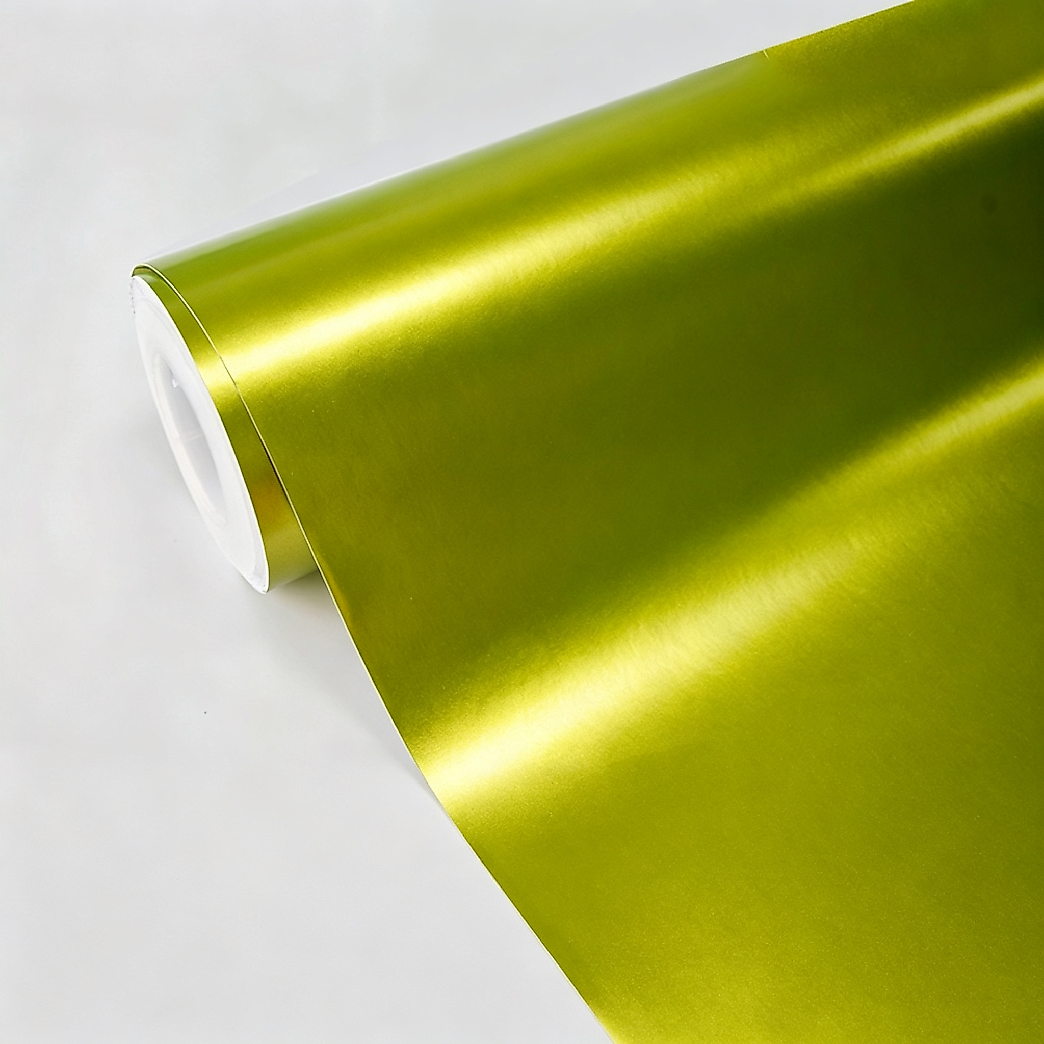 Matte Ice Lemon Green Car Wrap Film Bubble Free Tự dính