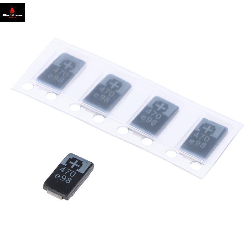 5 Chiếc 2R5TPE470M9 470 2.5V 470UF SMD Tụ Điện Tantalum Polymer Tụ Điện