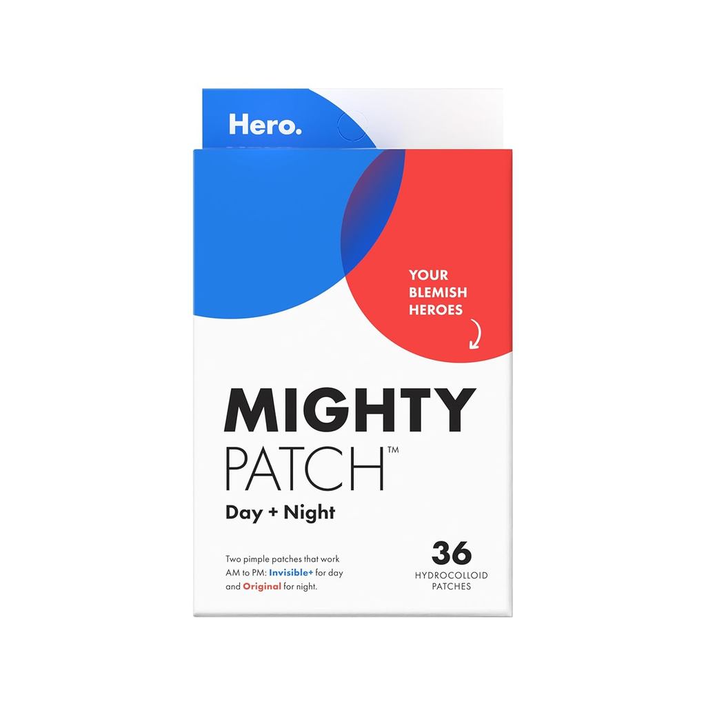 Miếng dán mạnh mẽTM Miếng dán ngày và đêm – Gói đôi miếng dán Hydrocolloid. Derm-Đã kiểm tra. Hydroc