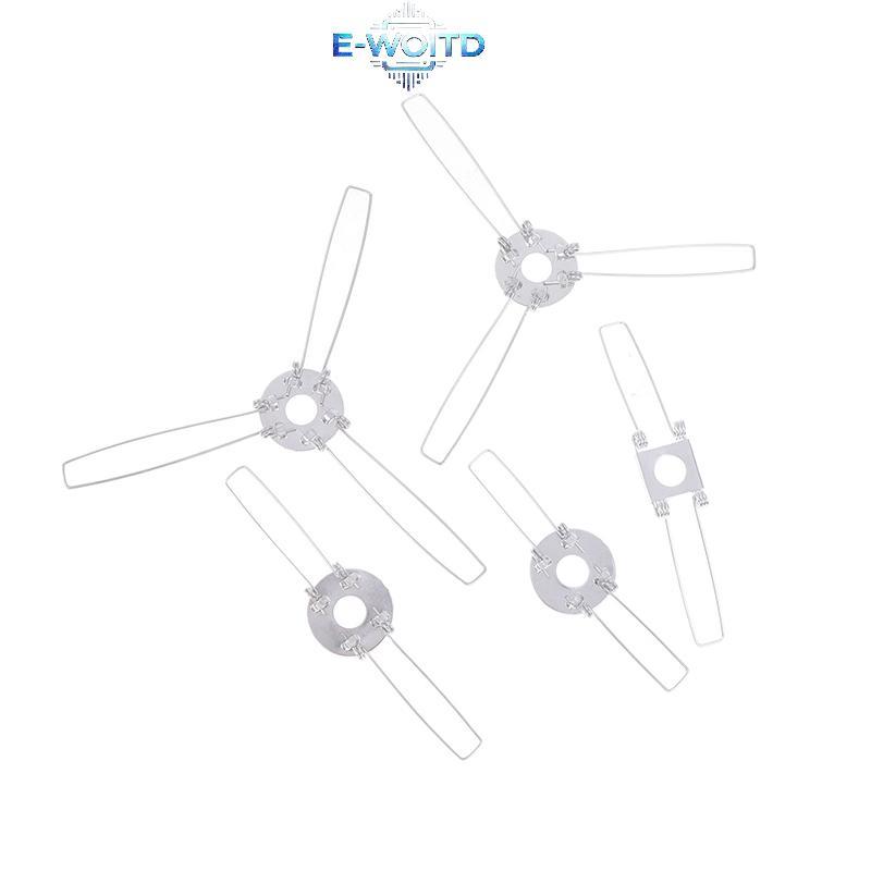 E-WOITD 4 Cái 2-Forks 3-Forks Kẹp lò xo cố định mạ kẽm Lò xo Bule để cố định tấm chắn đèn DIY cho đè