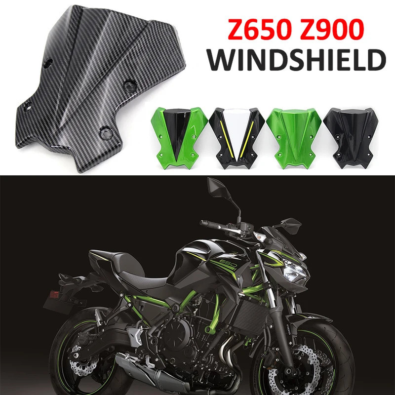 Xe Máy Mới Sợi Carbon Thể Thao Kính Chắn Gió Kính Chắn Gió Không Khí Chắn Gió Màn Hình Tấm Che Cho K