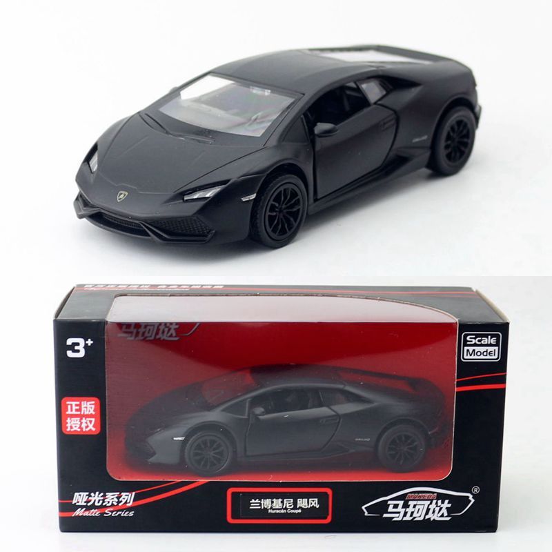 1: 36 5 inch Xe hợp kim Lamborghini LP610-4 Mô hình kim loại trong hộp màu mờ Xe Diecast
