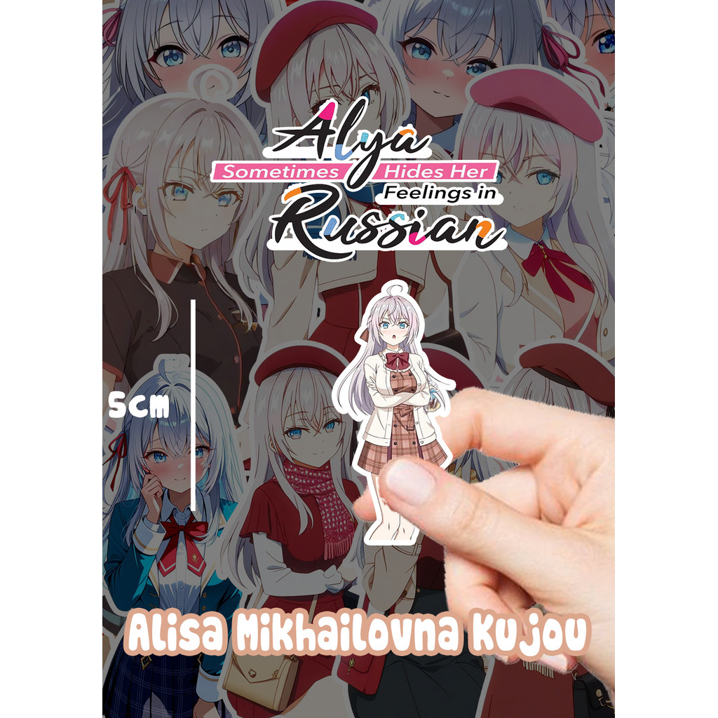 [Arya bàn bên] Set 156 sticker Alisa Mikhailovna Kujo / Alya / Arya anime LN Roshidere ko trùng nhau