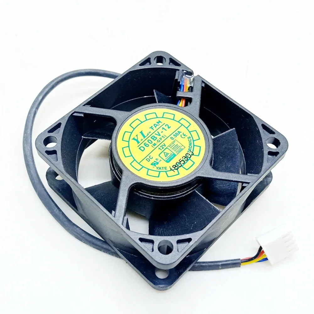 Mới 6025 12V Đôi Bóng Quạt 6cm 60 * 60 * 25mm Máy Tính Máy Chủ Tủ CPU Nguồn Điện Quạt PWM D60BV-12