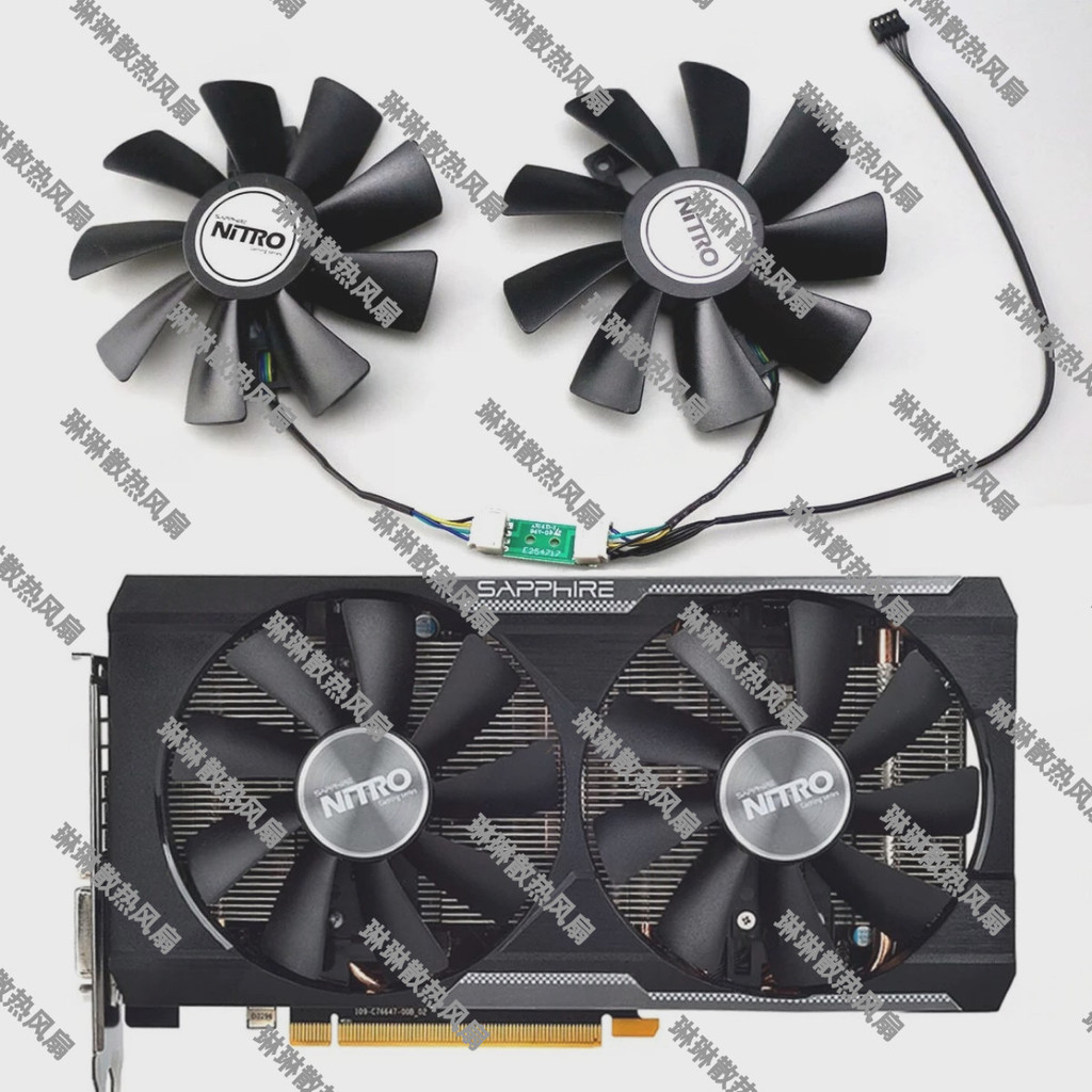 [Bộ tản nhiệt giảm giá] Quạt làm mát thẻ đồ họa SAPPHIRE R9 380X R9 380 hoàn toàn mới GAA8B2U