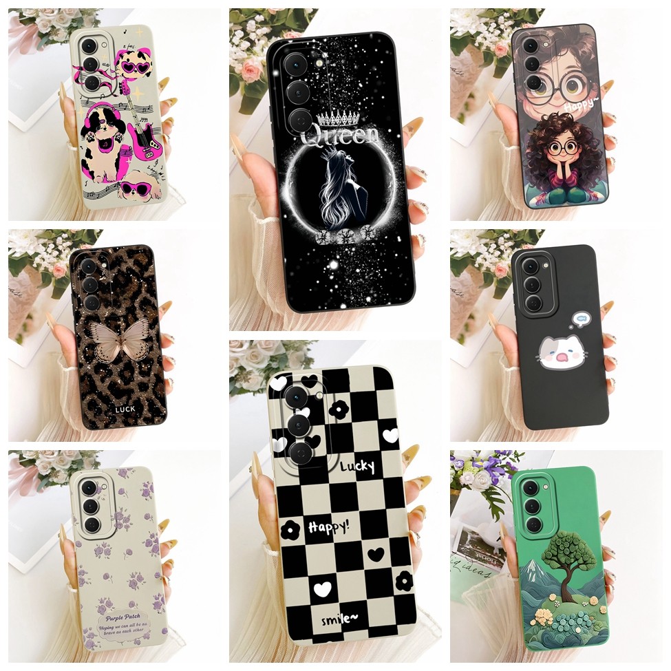 Dành Cho Tecno Spark 40 Pro KM6 Vỏ Cho Techno Spark 40 Pro Ốp Lưng Silicon Thời Trang Mèo Dễ Thương 