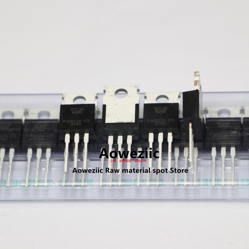 10 Chiếc 100% Mới Nhập Khẩu Chính Hãng BT136 BT136-600D BT136-600E TO-220 Triac Ba 600V 4A Thiết Bị 