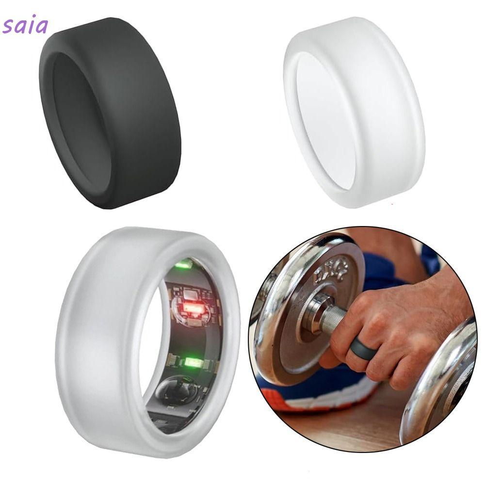 SAIA Smart Ring Protector, Working Out Jewellery Organizer Silicone Ring Cover, Mềm Bền Chống Sốc Ch