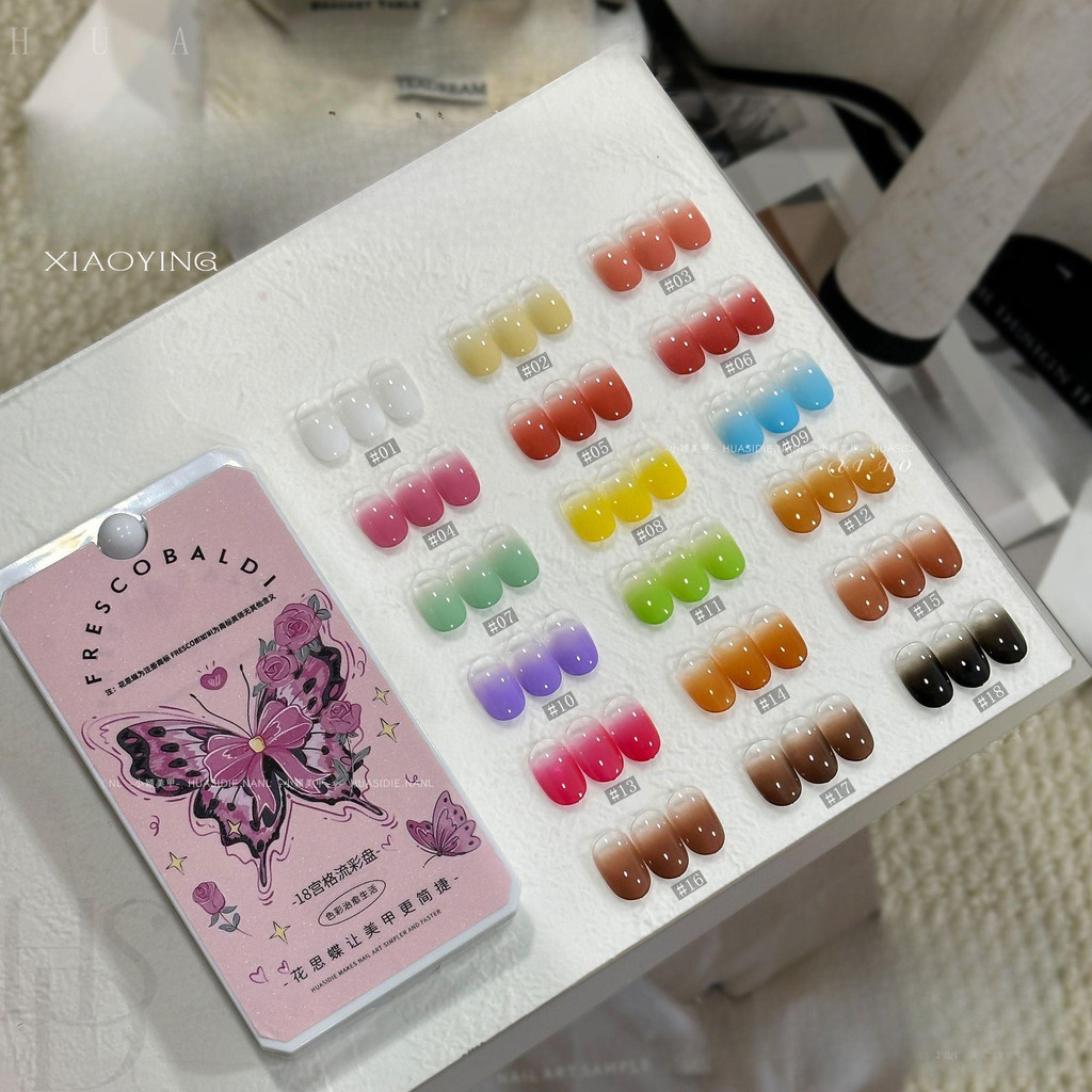 Gel dặm Frescobaldi set 18 màu đa sắc hot trend