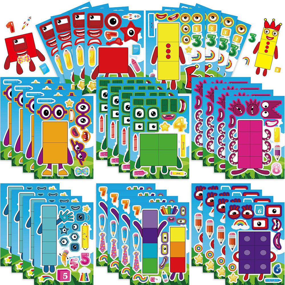 8 Numberblocks Numberblocks Dán Sổ Tay Trang Trí Dán