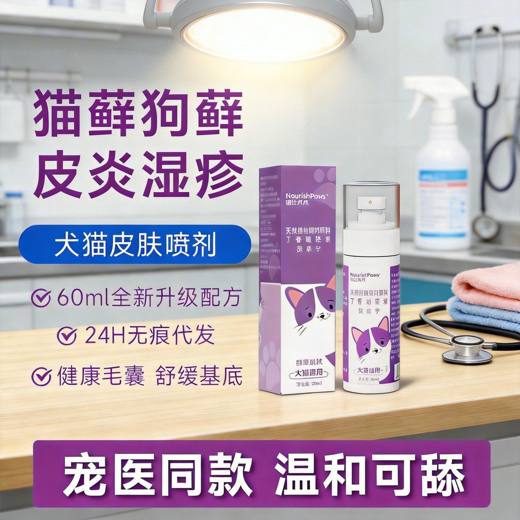 P Plant Formula Pet Skin Healthy Cat Lichen Dog Lichen Fung Spray Cat Dog Pet Health20260602