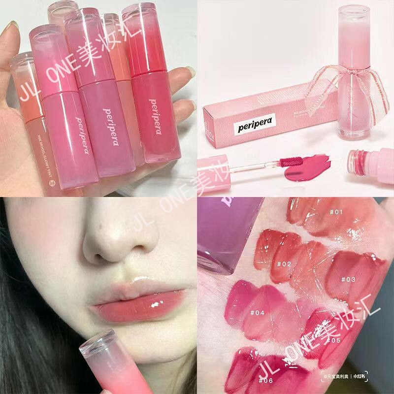 Peripera peripera Rock Sugar Lip Glaze Ink Làm sáng cảm xúc Son dưỡng ẩm Son bóng Son bóng Son môi K