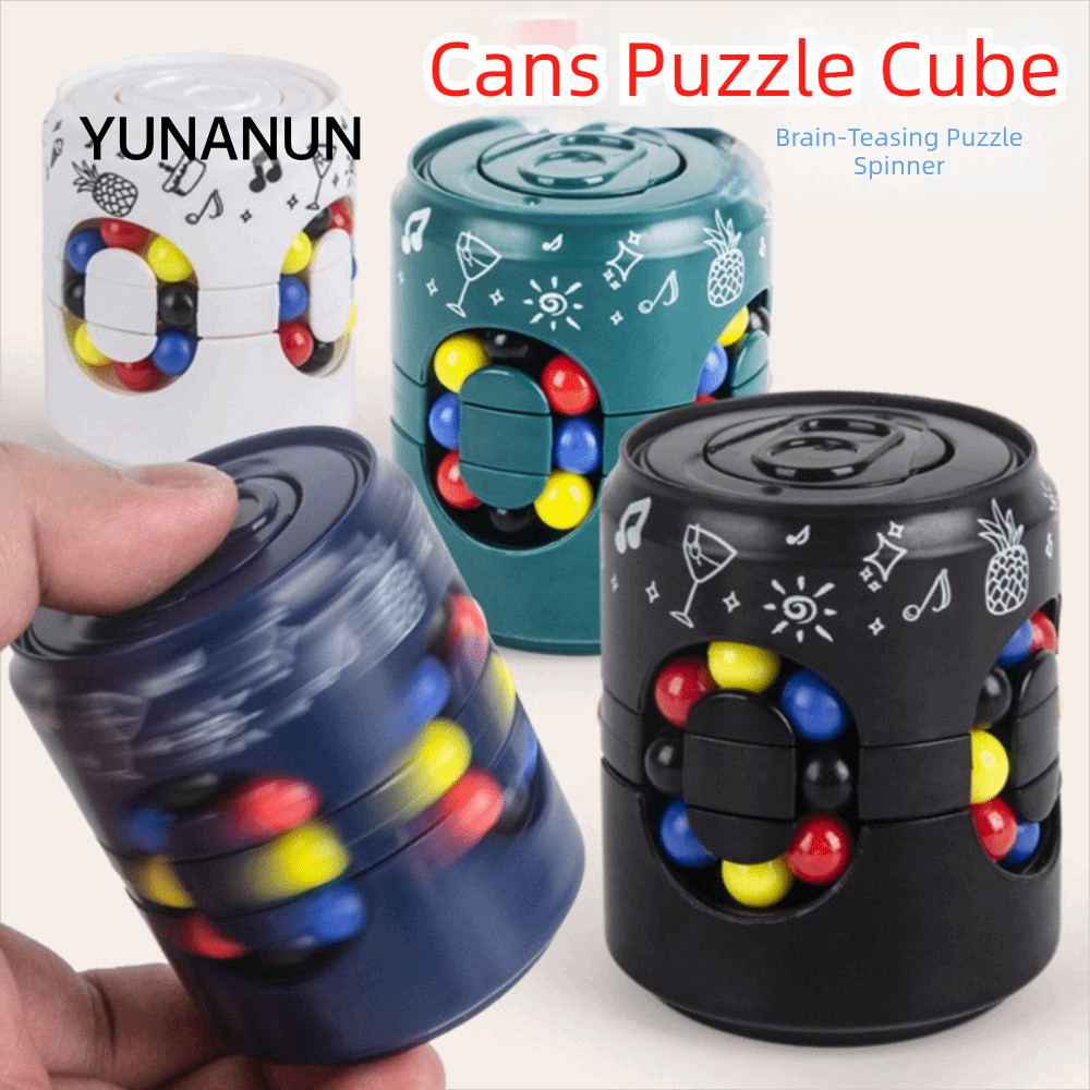 YUNAUN Bóng Xoay, Bóng Xoay Ngón Tay Gyro Soda Có Thể Fidget Đồ Chơi, Nhựa Vui Nhộn Ngón Tay Spinner
