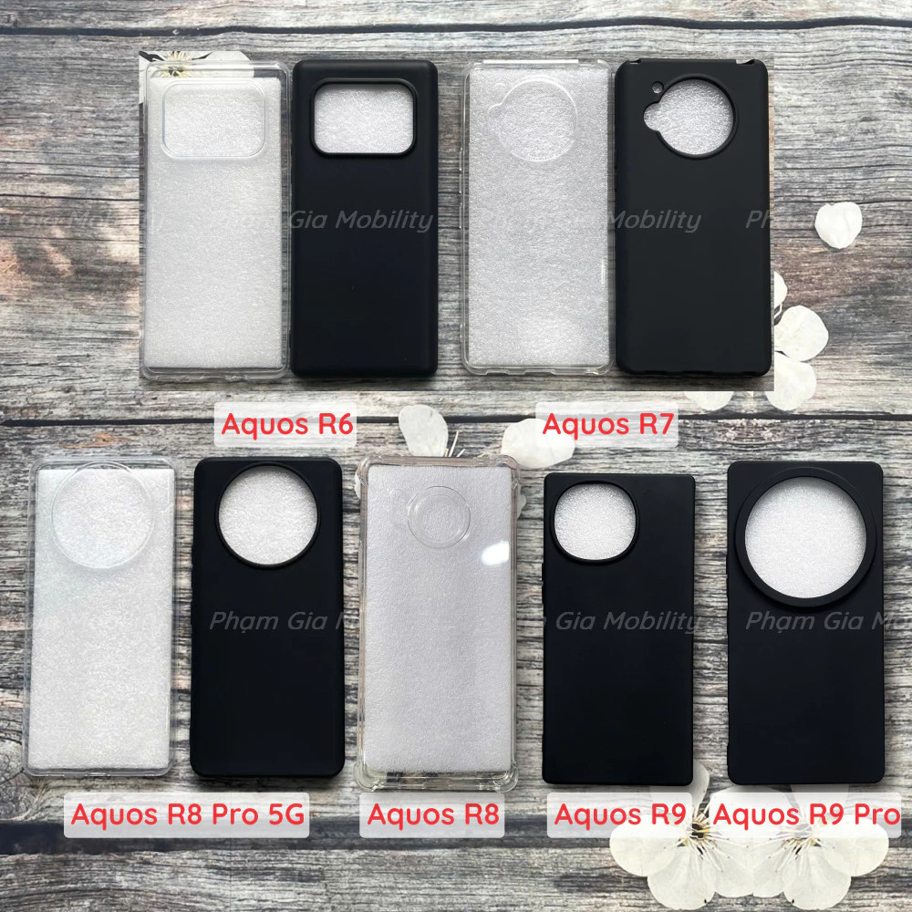 Ốp lưng cho Sharp R9 Pro/ Aquos R8 R8S/ R8 Pro 5G/ R8s Pro/ Aquos R7/ Sharp R6 dẻo trong, chống sốc,