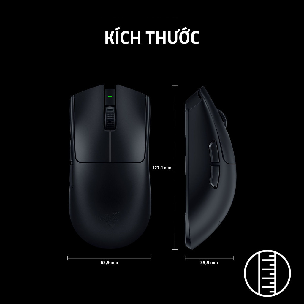 Chuột Gaming không dây Razer Viper V3 Pro SE Cảm biến quang học Razer Focus Pro 35K Gen 2-Chính hãng | BigBuy360 - bigbuy360.vn