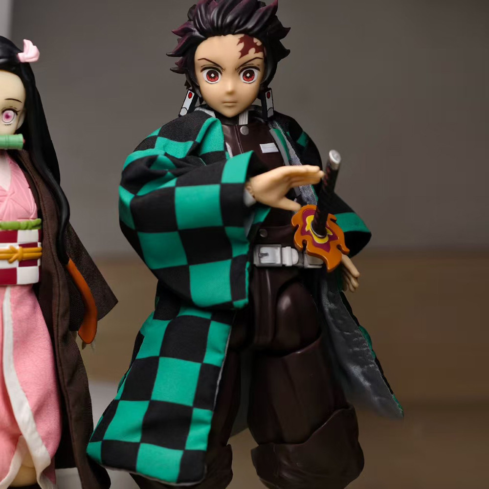 SHF Demon Slayer Blade Tanjiro Kamado Quần Áo Áo Áo 1 / 12 Người Lính Body Kimono Haori diy Vải Phụ 