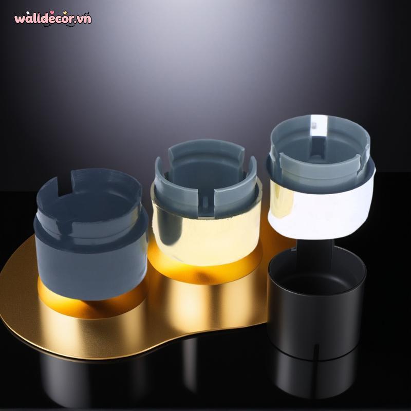 Wa 5 Chiếc 7L6 601 173A 2ZZ Chrome Bánh Xe Lug Bu Lông Đai Ốc Nắp Nhựa ABS Với Ba Chrome Hoàn Thiện 
